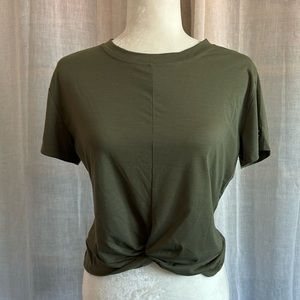 Olive Green Champion Workout Tee